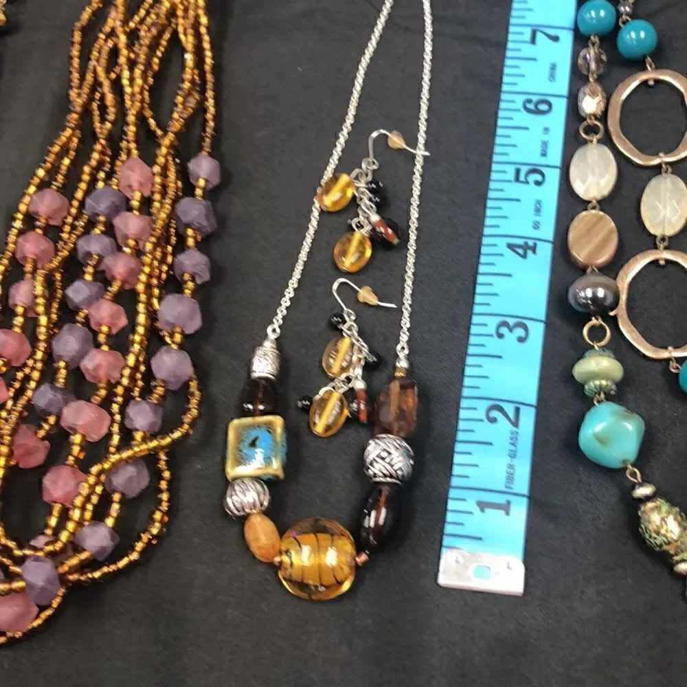 Earth tones jewelry lot